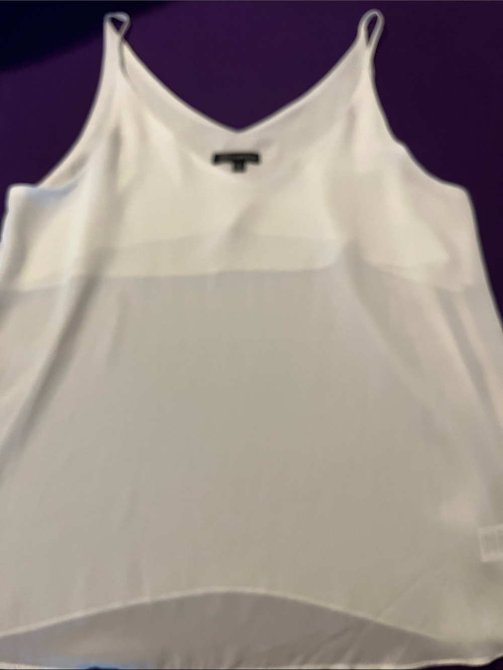 Shinestar White V-Neck Spaghetti Strap Camisole